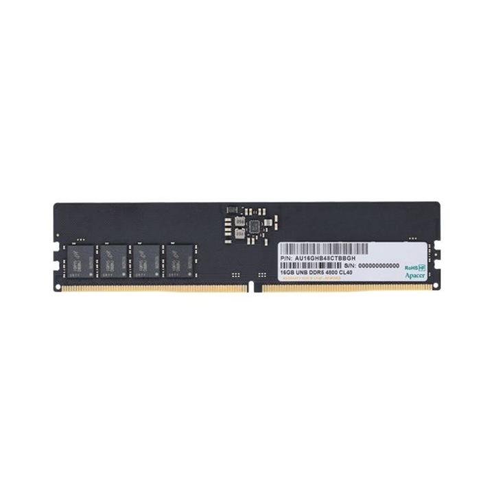 Оперативна памет Apacer 16GB Desktop Memory - DDR5 DIMM 4800 MHz AU16GHB48CTBBGH