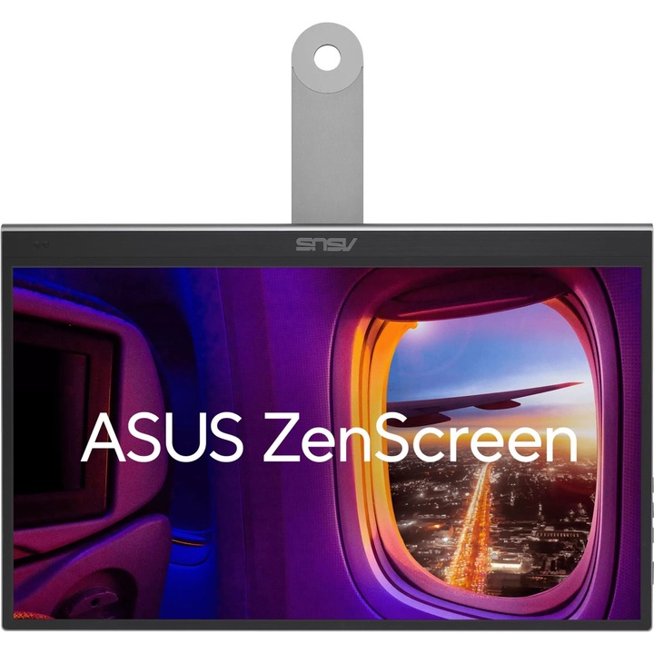 Monitor ASUS ZenScreen OLED MQ16AHE, 15,6", OLED, OLED, 1920 x 1080, USB Type-C DisplayPort aljzattal, 3,5 mm-es kombinált jack mikrofon és fejhallgató, 1 x mini HDMI