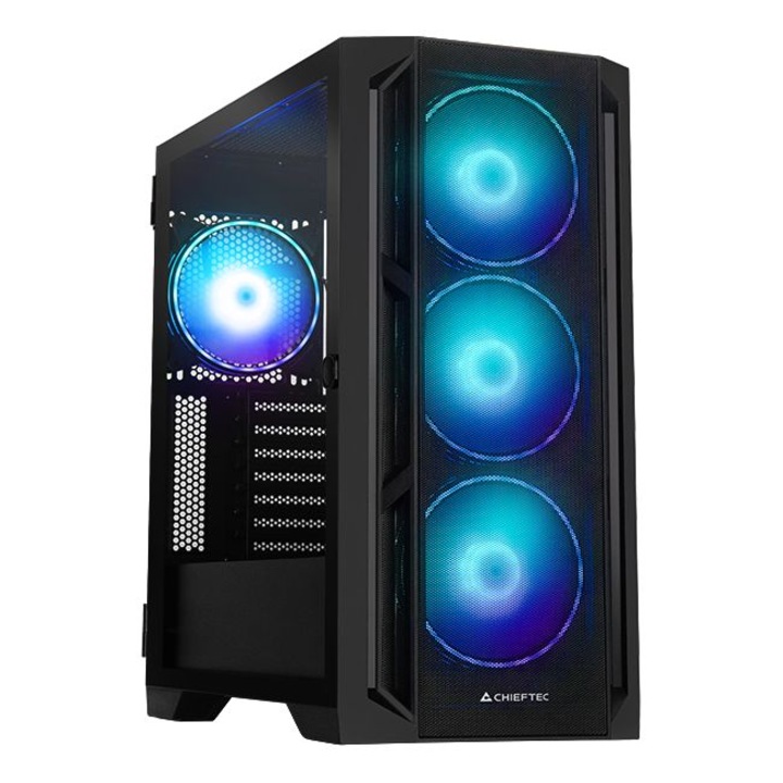 Компютърна кутия Chieftec Apex Lumo, Черен, Middle Tower