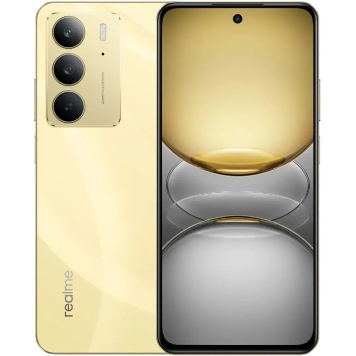 Мобилен телефон Realme C75, 8GB RAM, 256GB, Lightning Gold