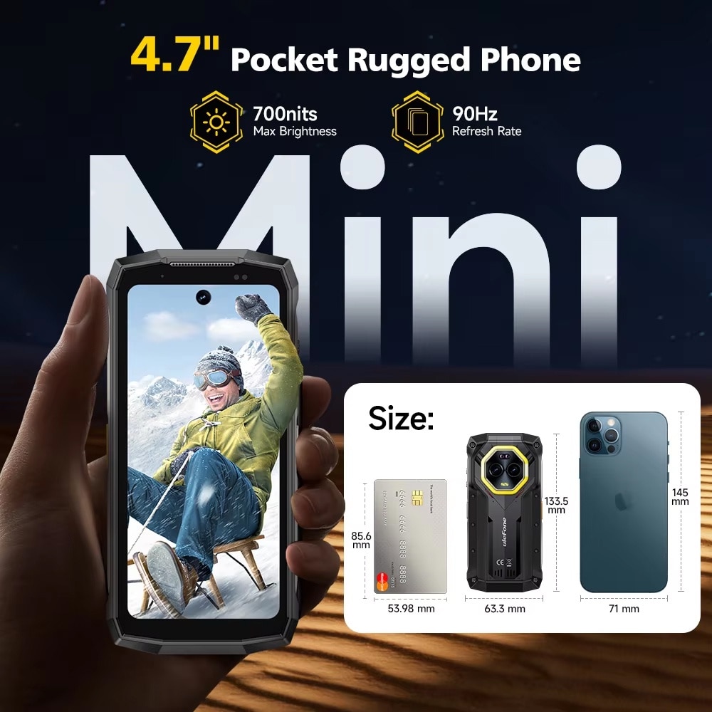 Telefon Mobil Ulefone Armor Mini 20, 8GB RAM, 256GB, 4G, Dual SIM