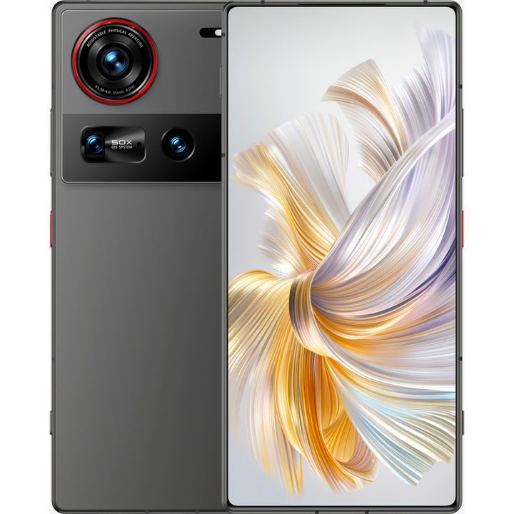 Мобилен телефон ZTE Nubia Z70 Ultra, 5G, две SIM карти, осемядрен процесор Snapdragon 8 Elite, 6,85" AMOLED екран, 16 GB RAM, 512 GB светкавица, тройна камера, Wi-Fi, Android, черен