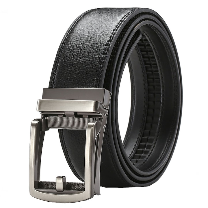 Мъжки колан от естествена кожа, Hggzeg, регулируем, безпроблемна употреба, устойчив на износване и надраскване, остър, мек и удобен, леки луксозни, ежедневни дънки, 120x3,5 см, светло черен