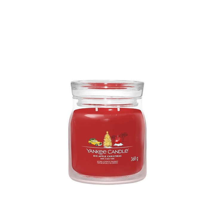 Ароматна Свещ Yankee Candle, Signature, Big Apple Christmas, Среден буркан