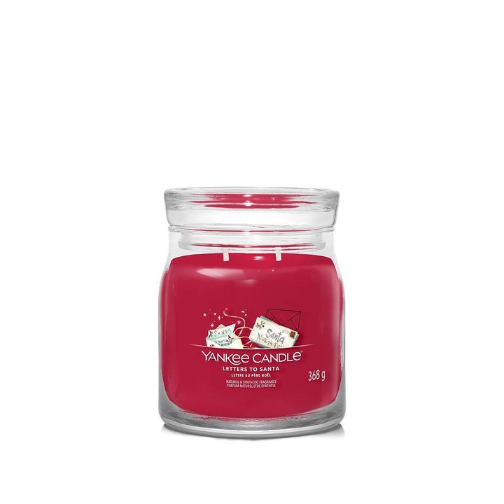 Ароматна Свещ Yankee Candle, Signature, Letters to Santa, Среден Буркан