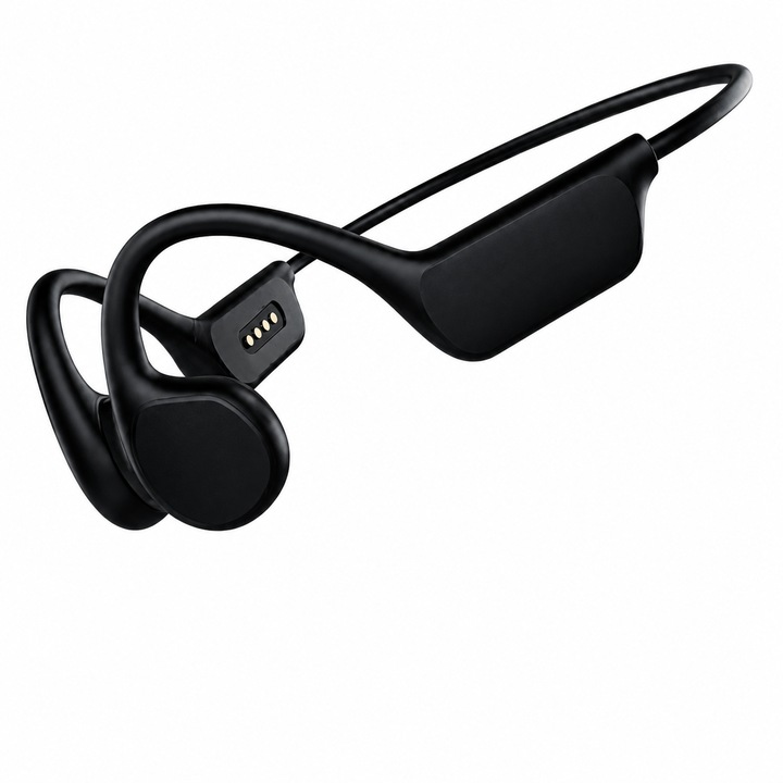 REGALEON® csontvezetéses fejhallgató, vezeték nélküli Bluetooth 5.3, IPX8 vízálló, úszáshoz ideális, 32 GB memória, beépített mikrofon, érintésvezérlés, 10 óra üzemidő, sporthoz, piros