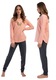 Pijamale de dama din bumbac, Vienetta, PD649, Roz