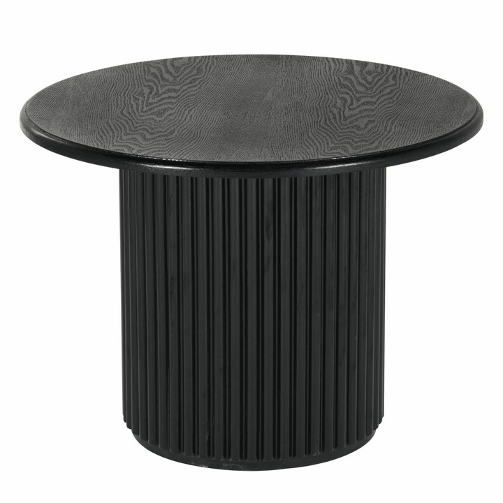 Холна маса, Howhomely, Roma, модерен дизайн, дървен плот, масивна основа, черна