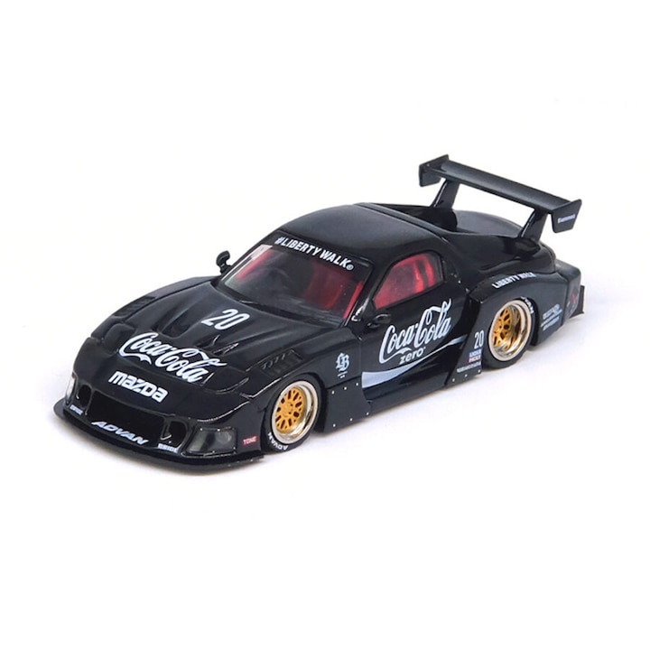 Modell autó Lbwk Mazda Rx7 (Fd3s) Lb Super Silhouette Fekete 1:64 Inno64