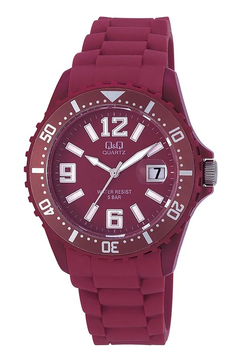 Q&Q, Ceas cu o curea din silicon, Purpuriu Tyrian