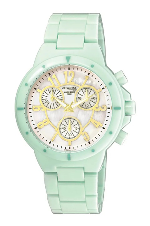 Q&Q, Kerek chrono karóra, Halványzöld