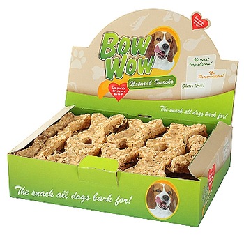 Recompense pentru caini, Bow Wow Natural Os cu Vita si L-Carnitina, 27 bucati, 650 g Recompense pentru caini, Bow Wow Natural Os cu Vita si L-Carnitina, 27 bucati, 650 g