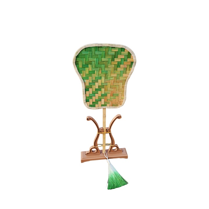 Kerek bambusz legyező, barkácskészlet, retro dekoráció, felnőtteknek és gyerekeknek