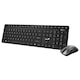 KIT tastatura si mouse wireless GENIUS, tastatura wireless 104 taste (slim) + mouse wireless 1200dpi, 3 butoane, 11 taste functii multimedia, Silent, AI key, Negru, "KM-8216S", SmartGenius app "31340018400"