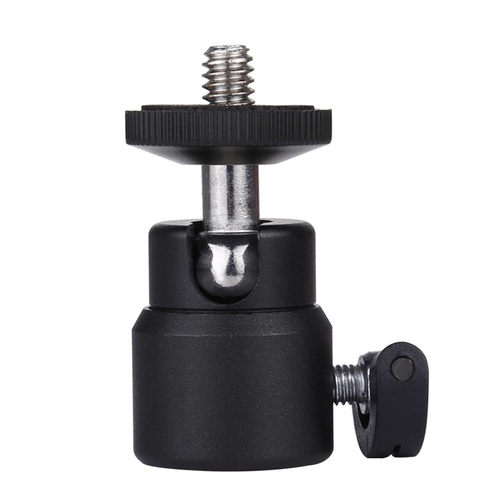 Adaptor rotativ 360⁰ pentru montare camera foto pe trepied, stativ, monopod, filet 1/4