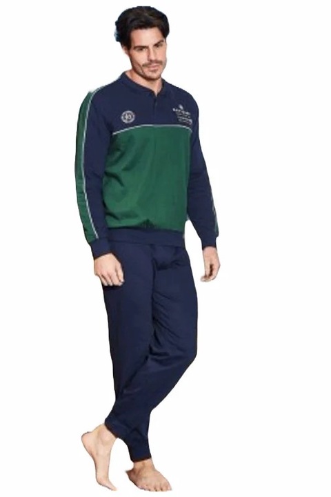 Pijamale lungi pentru barbati Navigare 141721, Bleumarin