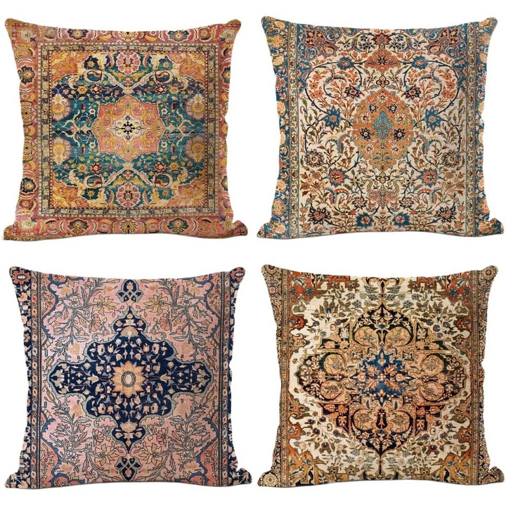 Комплект 4 калъфки за декоративни възглавници 45х45 см