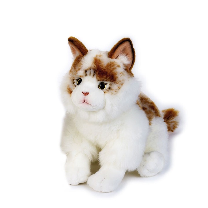 Jucarie de plus Pisica Norvegiana bej 25 cm