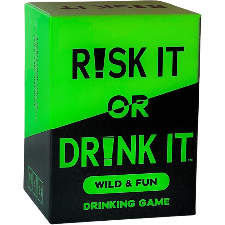 Risk it or drink it társasjáték, többszínű