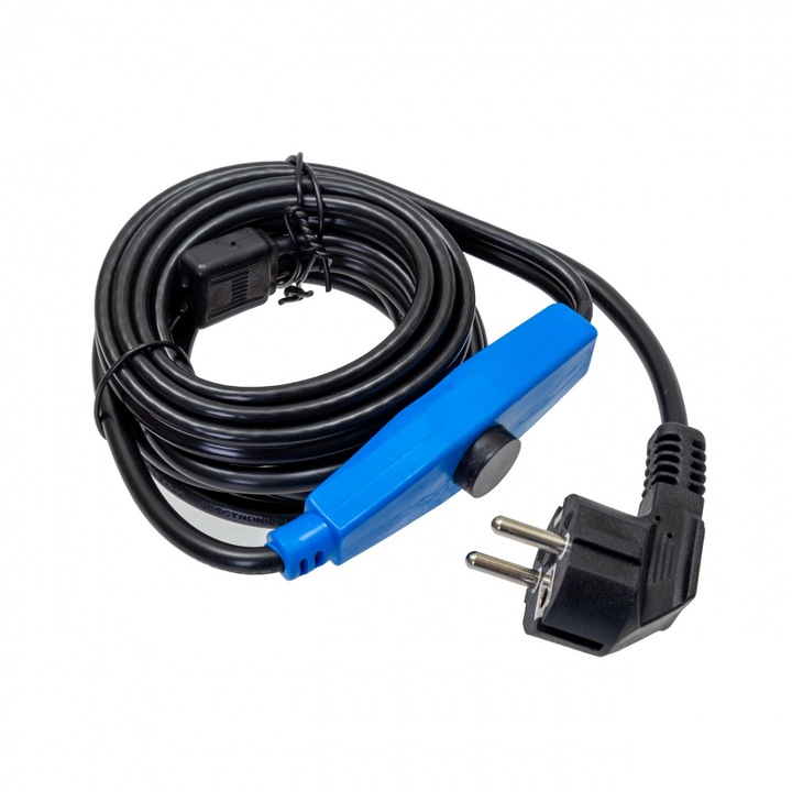 Cablu anti inghet cu termostat 1ML, protectie impotriva inghetului, cablu de incalzire de 15 W/m, IP67, incalzire pentru tevi de apa, economisire de energie, pornire/oprire automata