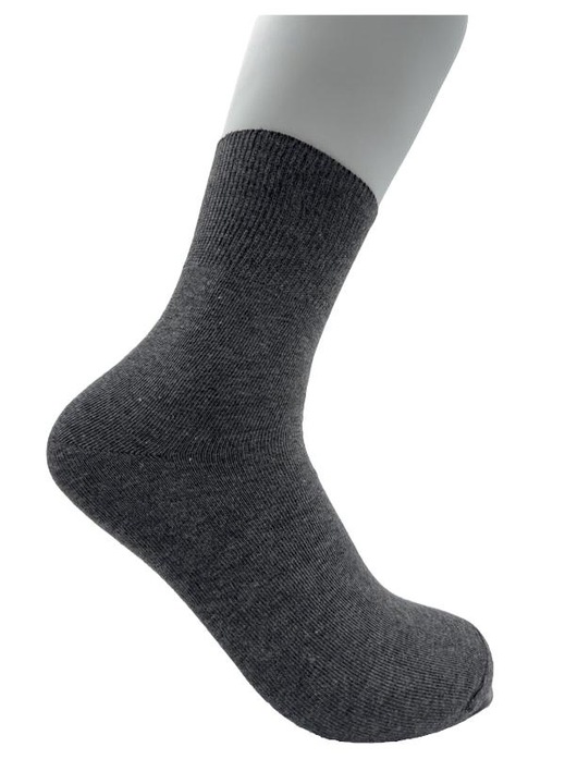 3 pár férfi zokni készlet, alkalmi kivitel, pamut, szürke, 43-46 EU