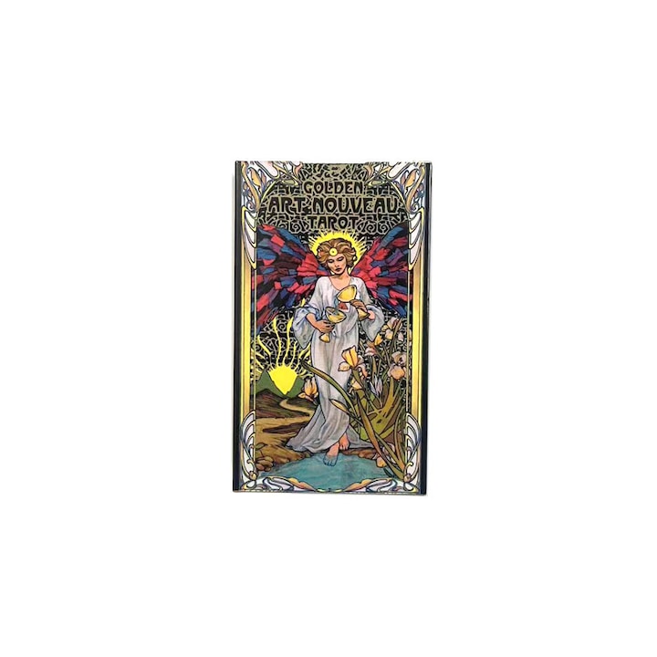 Комплект карти таро Golden Art AONYIYI, с пътеводител, 12x7см
