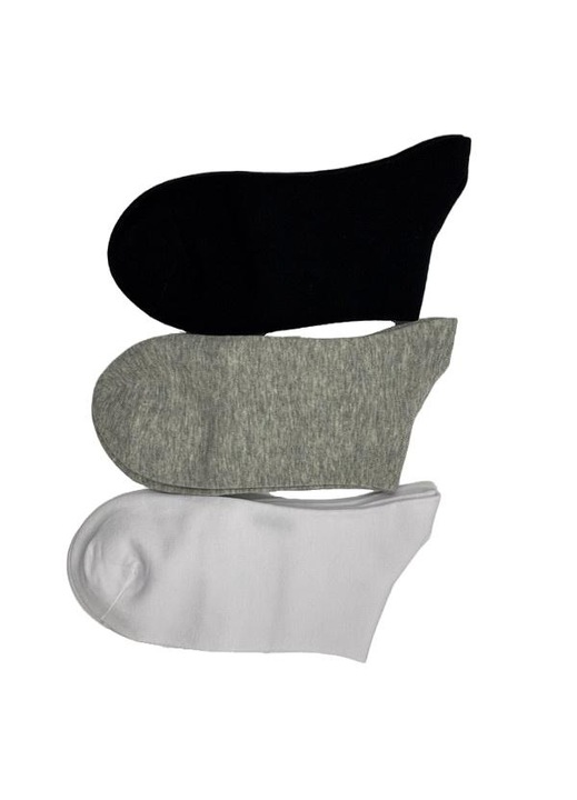 3 pár férfi zokni készlet, pamut, rugalmas, többszínű, 42-46 EU