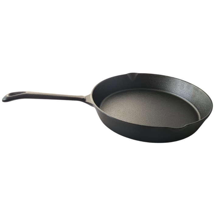 Чугунен универсален тиган с лята дръжка, Schmitter, 25 см, черен