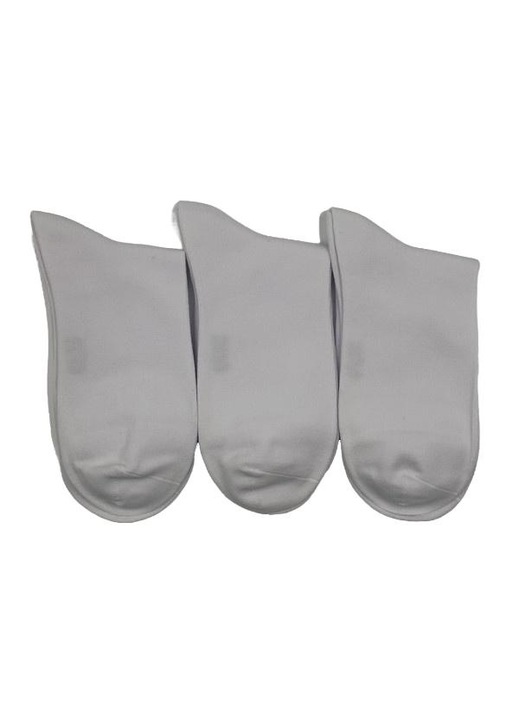 3 pár férfi zokni szett, pamut, fehér, 42-46 EU, kényelmes és légáteresztő