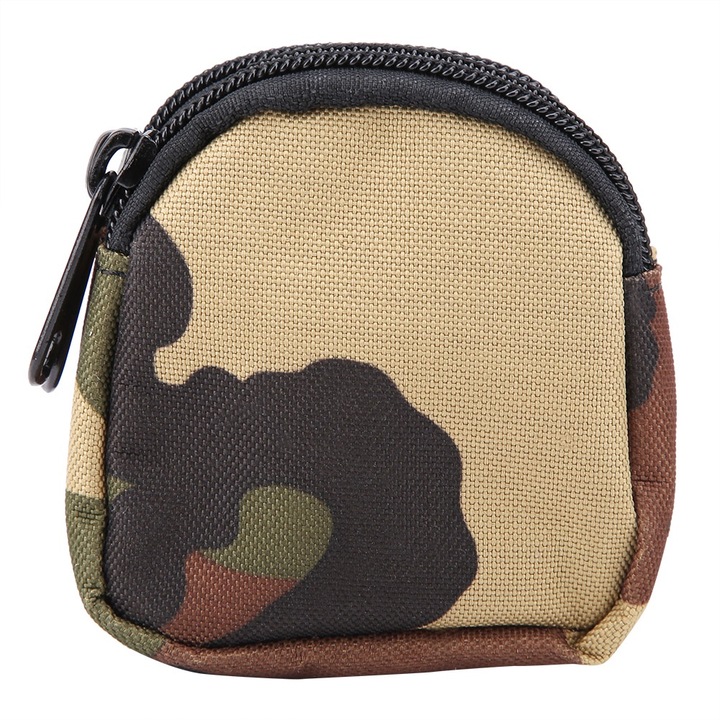 Mini vízálló nejlon sporttáska, Longziming, álcázó mintával, 2 rekesszel, állítható