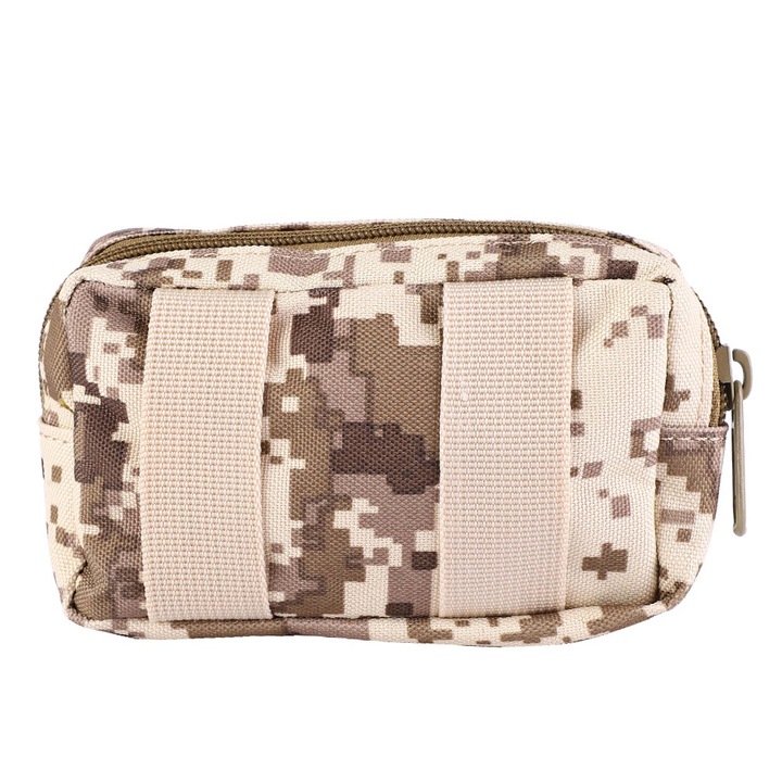 Sporttáska, longziming, 800D nejlon, vízálló, cipzáras kialakítás, digital desert szín