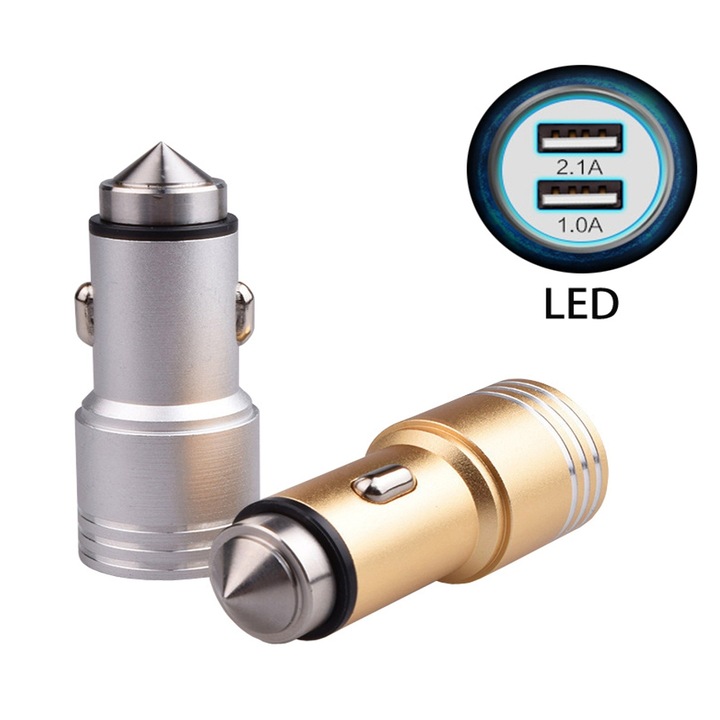 Kingleen USB töltő kábel nélkül 12V-24V /3.4A / QL-C906