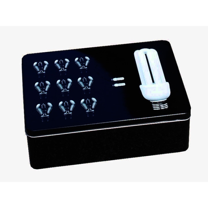 Fém tároló, rendező doboz 'XL' égők mintával