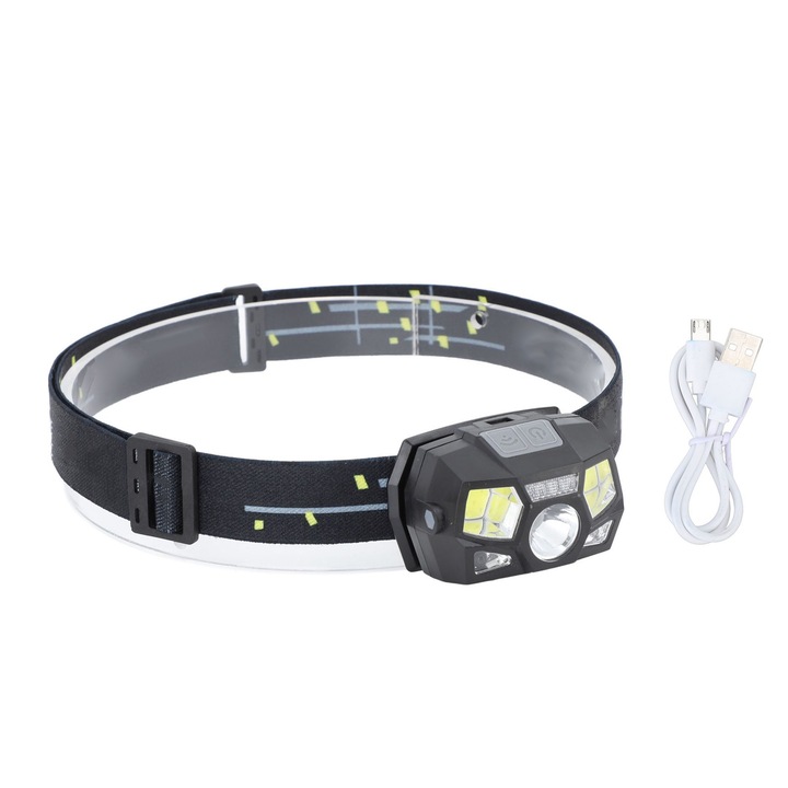 LED фенерче, longziming, USB зареждане, водоустойчиво, за нощен риболов, бягане