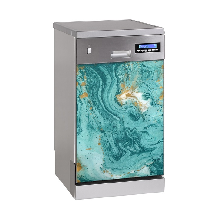 Magnet decorativ, Dreptunghi, Turcoaz De Marmura, Albastru, 45x70 cm, 010220270010000030957