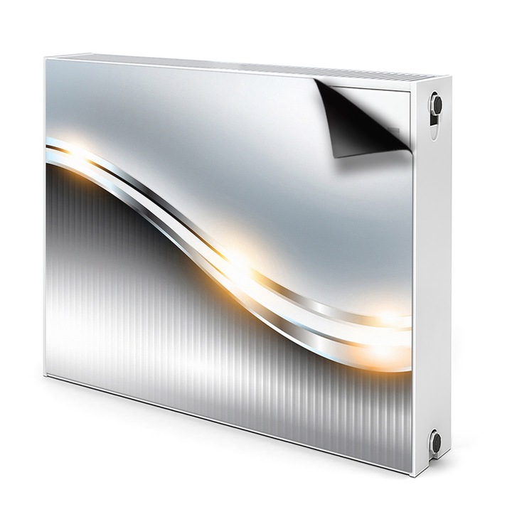 Magnet decorativ, Dreptunghi, Abstractia, Argintiu, 80 cm x 60 cm, 010220260030000005489