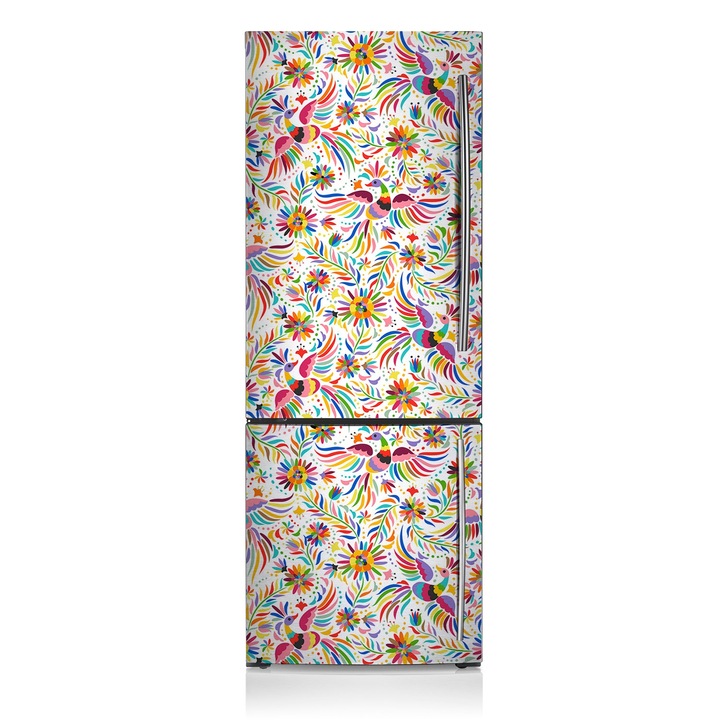 Magnet decorativ, Dreptunghi, Pasari, Rosu, 60x180 cm, 010220280030000012915