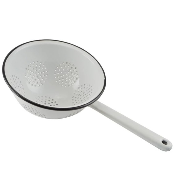 Zománcozott tésztaszűrő, 22 cm