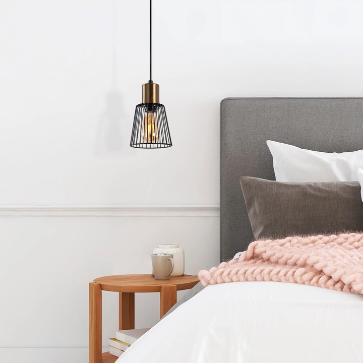 Полилей Kemtel 11850 Черен / Месинг