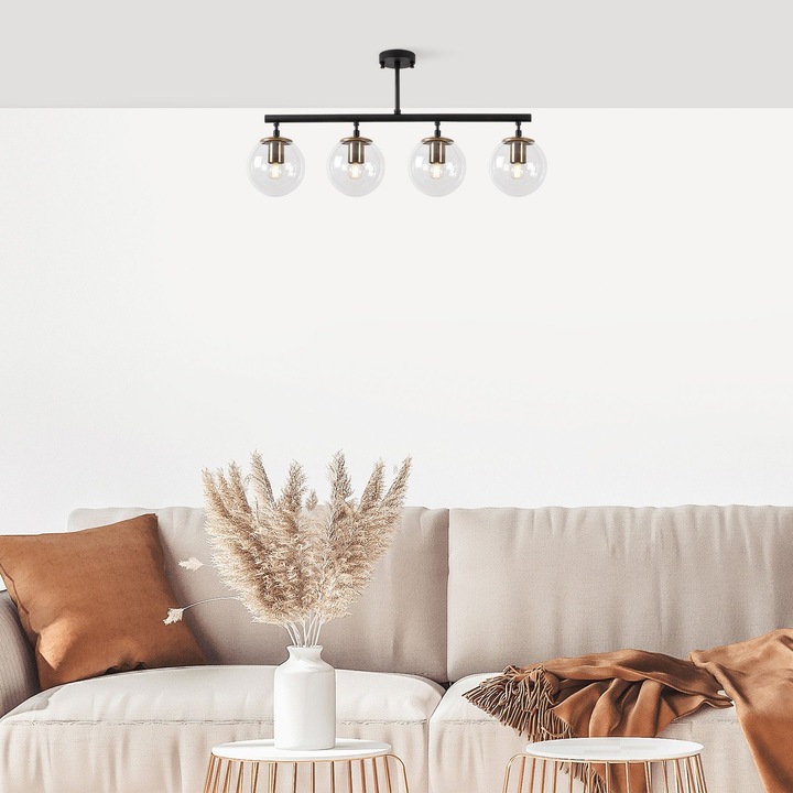 Lustra Fazli 10431 Negru / Alama