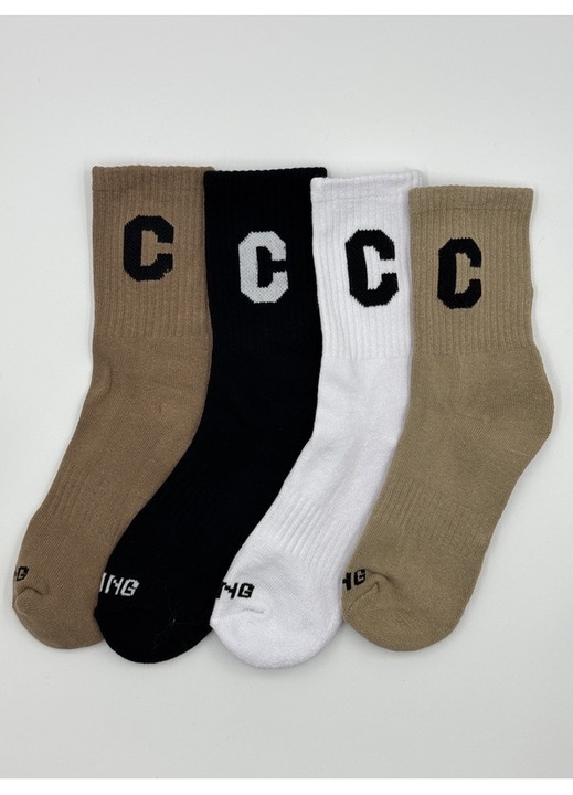 4 pár női zokni készlet, bio pamut/lyocell, meleg, többszínű, 35-38 EU