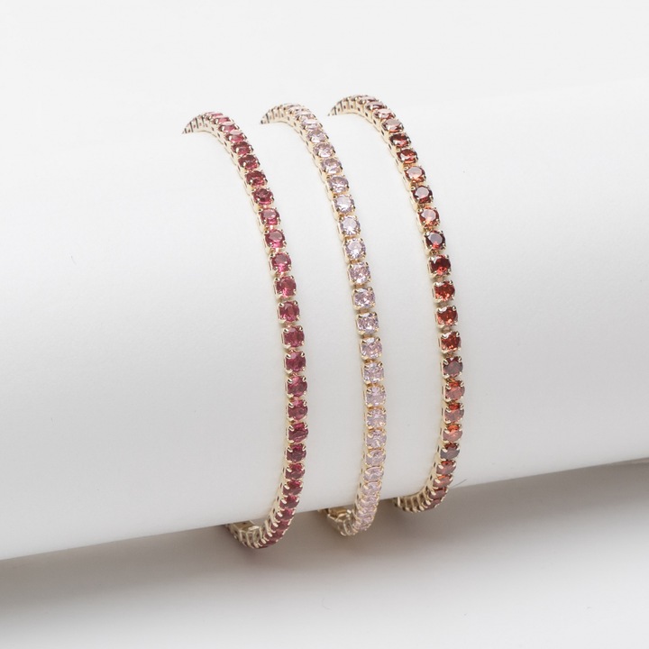 Set 3 Bratari Tennis Red