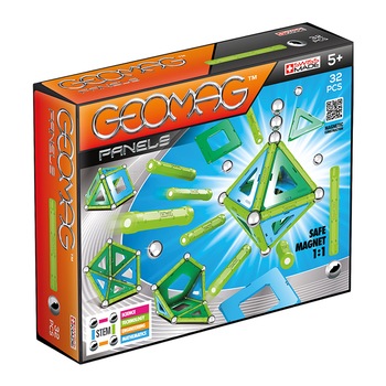 Set de constructie magnetic Geomag, Panels, 32 piese Set de constructie magnetic Geomag, Panels, 32 piese