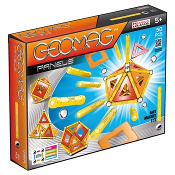 Set de constructie magnetic Geomag, Panels, 50 piese Set de constructie magnetic Geomag, Panels, 50 piese