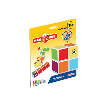 Set de constructie magnetic Geomag, Magicube starter set, 4 piese Set de constructie magnetic Geomag, Magicube starter set, 4 piese