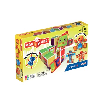 Set de constructie magnetic Geomag, Robot, 11 piese Set de constructie magnetic Geomag, Robot, 11 piese