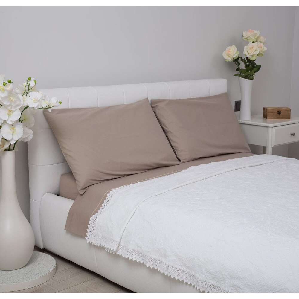 Cearsaf pilota Colenza din bumbac 100%, maro