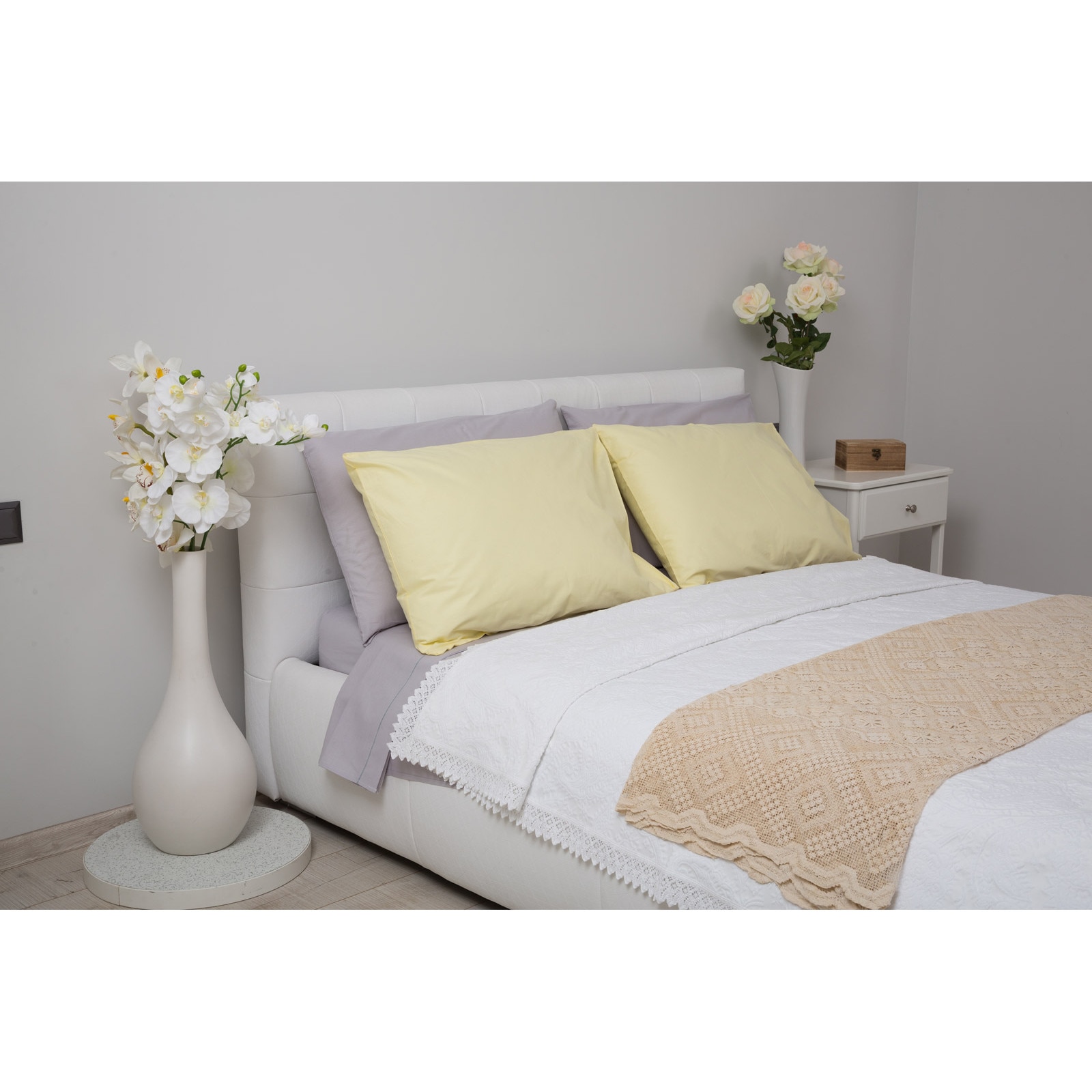 Set fete de perna Colenza din bumbac 100%, galben