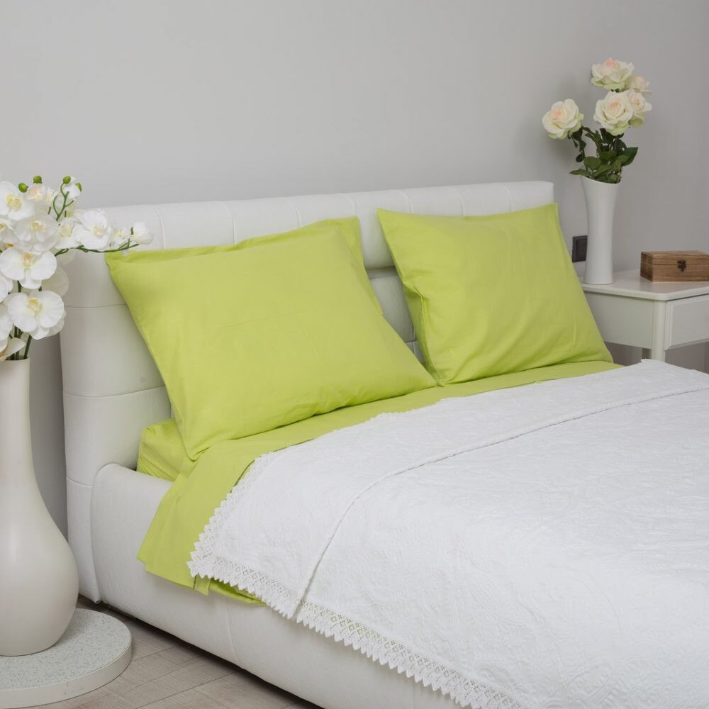 Cearsaf pilota Colenza din bumbac 100%, verde