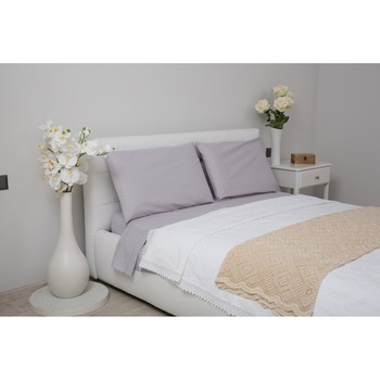 Cearsaf pilota Colenza din bumbac 100%, gri Cearsaf pilota Colenza din bumbac 100%, gri